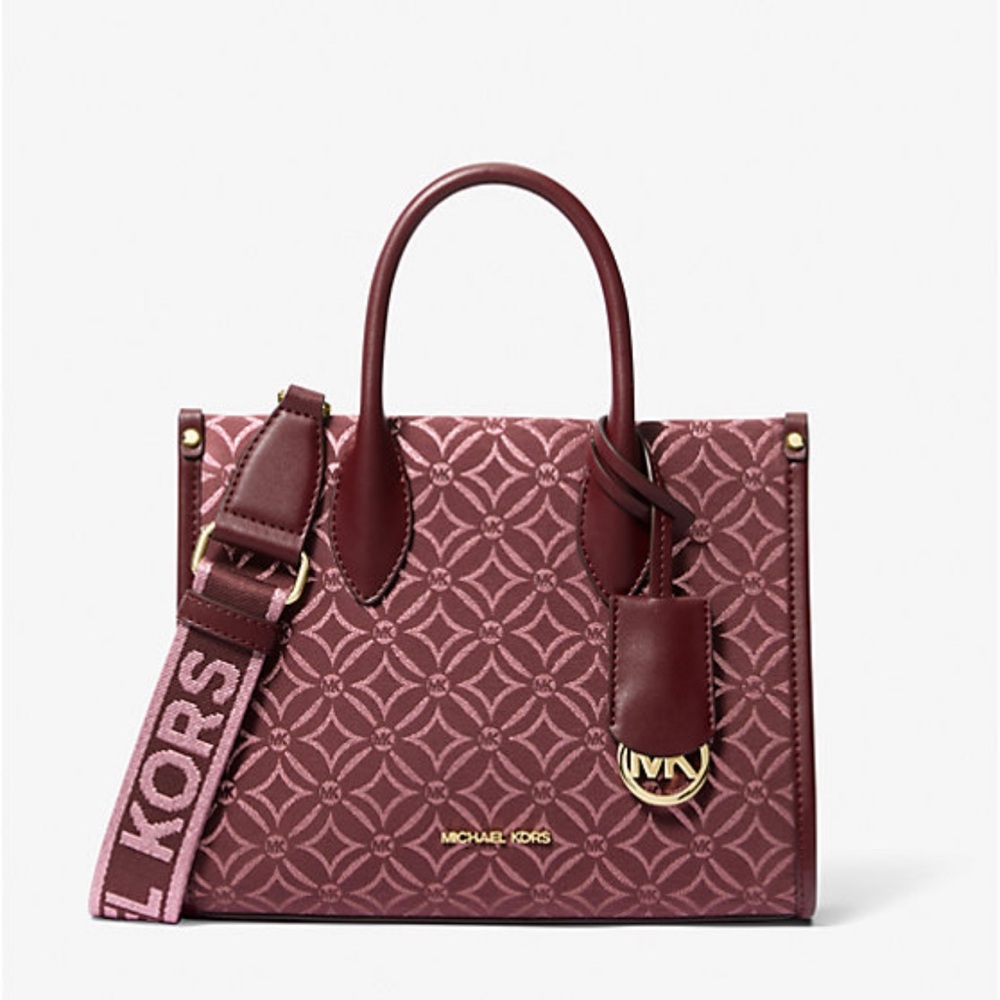 Michael Kors Burgundy Patterned Women's Bag